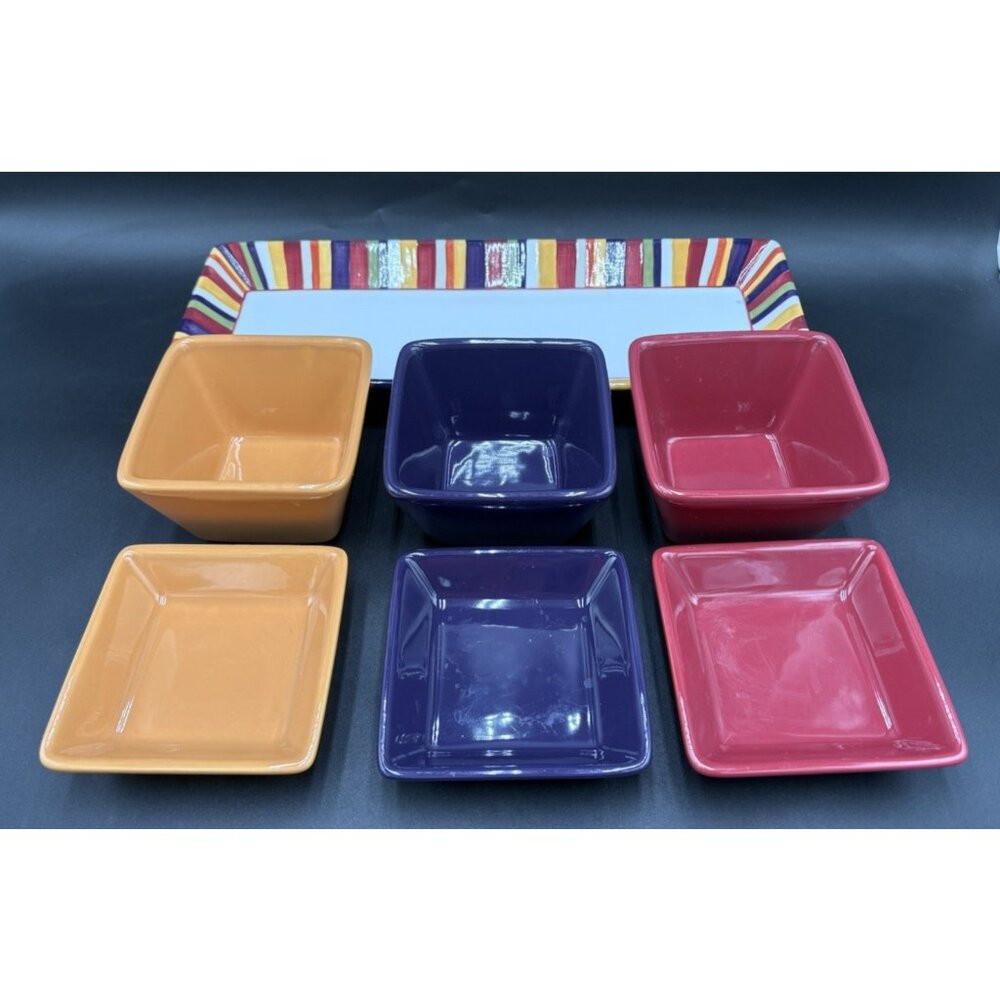 Pampered Chef Simple Additions Entertaining Snack Serving Condiment 7pc set GUC - Picture 1 of 13